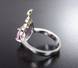 Чудесное серебряное кольцо с розовым топазом Серебро 925