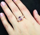 Оригинальное серебряное кольцо с аметистом Серебро 925