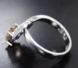 Прелестное серебряное кольцо с империал топазом