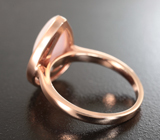 Нежное серебряное кольцо с перуанским розовым опалом Серебро 925