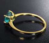 Золотое кольцо с «неоновым» апатитом 1,5 карата Золото