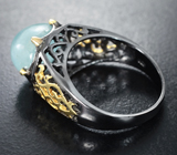 Серебряное кольцо с аквамарином 6,98 карата