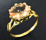 Кольцо с морганитом 2,53 карата Золото