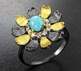 Серебряное кольцо с бирюзой Серебро 925