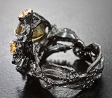 Серебряное кольцо с цитринами