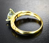 Золотое кольцо с муассанитом 1,89 карата