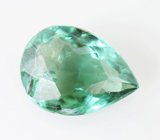 Голубовато-зеленый «неоновый» сапфир 0,72 карата 