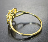 Золотое кольцо с муассанитом высокой чистоты 0,77 карата Золото