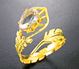 Золотое кольцо с морганитом 1,19 карата Золото