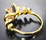 Золотое кольцо с чистейшим морганитом 3,66 карата Золото