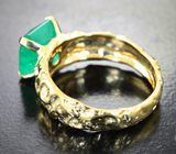 Кольцо с уральским изумрудом 3 карата Золото