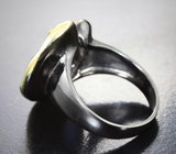 Серебряное кольцо с танзанитом 3,27 карата и голубым топазом