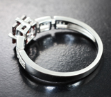 Симпатичное серебряное кольцо с альмандином гранатом Серебро 925