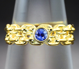 Кольцо с синим сапфиром 0,14 карата Золото