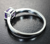 Изящное cеребряное кольцо с аметистом