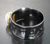 Серебярное кольцо с кристаллическим эфиопским опалом Серебро 925