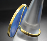 Кольцо с агатовой камеей на халцедоне 22,98 карата Золото