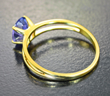 Золотое кольцо с чистейшим танзанитом 0,95 карата Золото