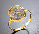 Золотое кольцо с австралийским матричным опалом 4,23 карата Золото