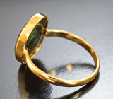 Золотое кольцо с австралийским матричным опалом 4,23 карата Золото