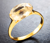 Золотое кольцо с персиковым морганитом 2,04 карата Золото