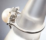 Серебряное кольцо с жемчужиной