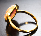 Золотое кольцо с резным solid кораллом 4,6 карата Золото