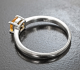 Изящное серебряное кольцо с цитрином Серебро 925