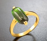 Золотое кольцо с зеленым турмалином 2,74 карата Золото