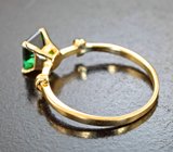 Золотое кольцо с полихромным турмалином высокой чистоты 0,97 карата Золото