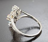 Оригинальное серебряное кольцо с кристаллическими эфиопскими опалами Серебро 925