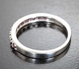 Изящное серебряное кольцо с родолитами Серебро 925