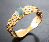 Золотое кольцо с насыщенным уральским александритом редкого оттенка 0,3 карата Золото