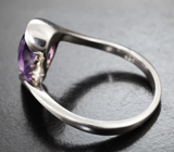 Изысканное серебряное кольцо с аметистом