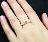 Золотое кольцо с невероятно-ярким уральским александритом 0,32 карата и бриллиантами Золото