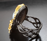Серебряное кольцо с жемчужиной Mabe и родолитами Серебро 925