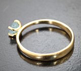 Золотое кольцо с медьсодержащим параиба турмалином 0,46 карата