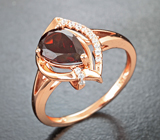 Чудесное серебряное кольцо с альмандином гранатом Серебро 925