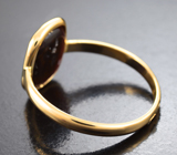 Золотое кольцо с ярким мексиканским агатом 2,44 карата