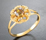 Золотое кольцо с контрастным андалузитом 0,59 карата Золото