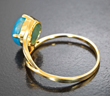 Золотое кольцо с армянской бирюзой 2,52 карата