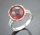 Серебряное кольцо с крупным сапфиром 9,66 карата