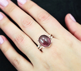 Серебряное кольцо с крупным сапфиром 9,66 карата Серебро 925