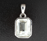 Стильный серебряный комплект с зелеными аметистами Серебро 925