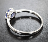 Чудесное серебряное кольцо с танзанитом