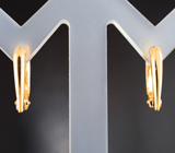 Золотые серьги со съемными подвесами с топовым кремово-розовым жемчугом 15,21 карата Золото
