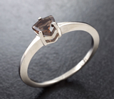Изящное серебряное кольцо с дымчатым кварцем Серебро 925