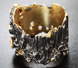 Серебряное кольцо с кристаллическим эфиопским опалом, родолитом гранатом и розовым турмалином Серебро 925