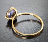 Золотое кольцо с цветной жемчужиной 2,75 карата