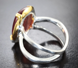 Серебряное кольцо с крупным сапфиром 11,51 карата